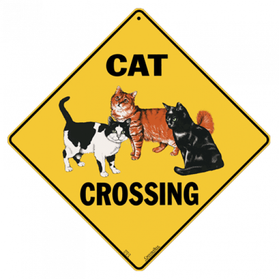 Cat Crossing Sign